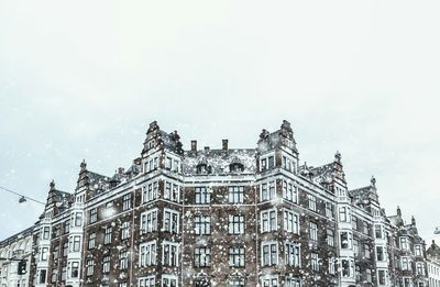 Low angle view of buildings against sky