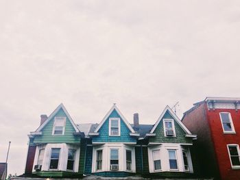 Low angle view of building against sky