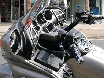 Close-up of motorcycle