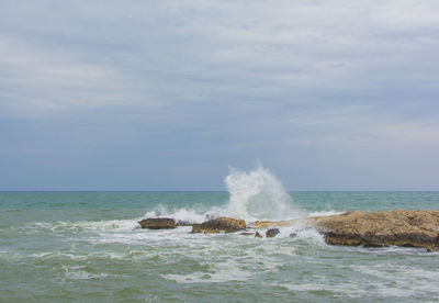 Scenic view of sea against sky