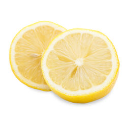 Close-up of orange slice against white background