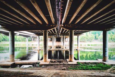 Interior of bridge