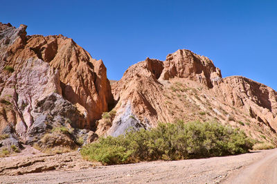 Rock formations near the tabernas desert, almeria. spain