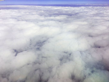 Aerial view of clouds in sky