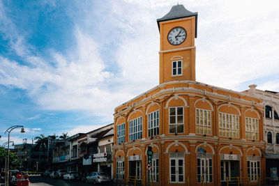 Low angle view of building against sky