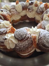 Close-up of cake on plate