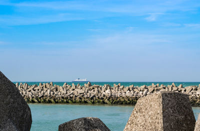 Scenic view of sea against sky