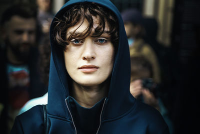 Close-up portrait of young man