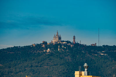 View of buildings against cloudy sky