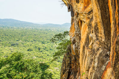 Scenic view of landscape against clear sky