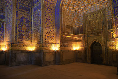 Interior of church