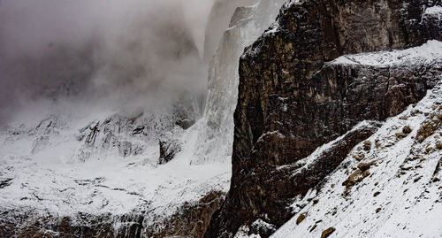 Scenic view of snow covered landscape