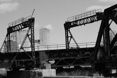 Low angle view of construction site