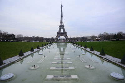 View of monument in city