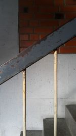 Low angle view of wall in building