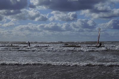 Wind surfing and surfing at staunton sands