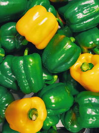 Full frame shot of bell peppers