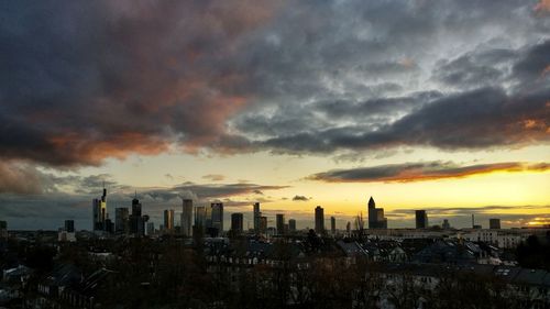 Cityscape at sunset