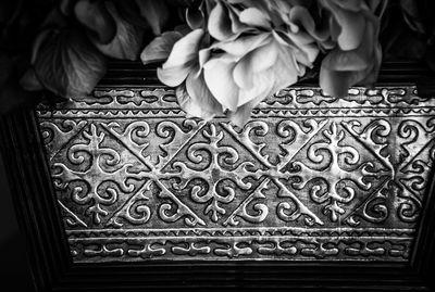 Close-up of pattern on wall