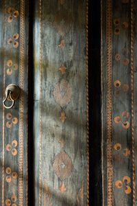 Full frame shot of old door