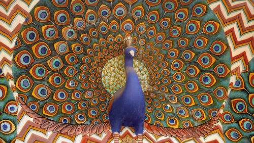 Close-up of a bird sculpture