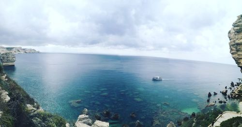 Panoramic view of sea against sky