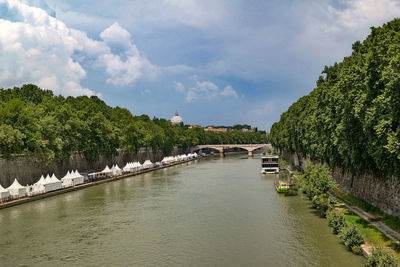 Scenic view of river against sky