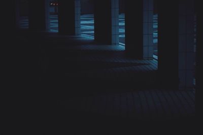 View of illuminated built structure