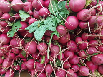 Full frame shot of tomatoes for sale in market