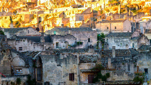 View of old buildings in city