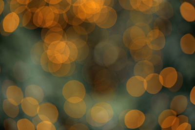 Defocused image of illuminated christmas lights