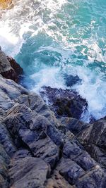 Scenic view of sea waves