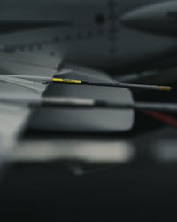 Close-up of computer keyboard on table