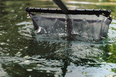 Close-up of water in container