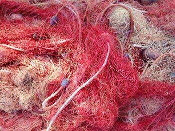 Full frame shot of fishing net