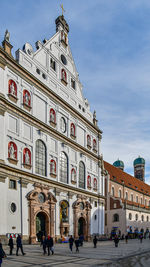 Low angle view of historical building