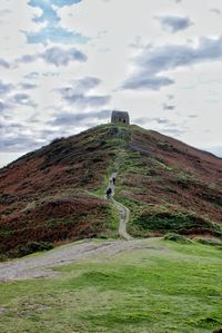 Scenic view of mountain against sky