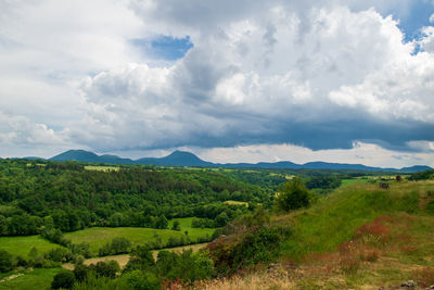 Scenic view of landscape against sky