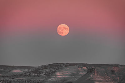 Scenic view of moon against sky