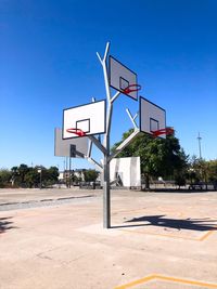 View of basketball hoop against sky