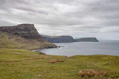 View of the cliffs on the isle of skye