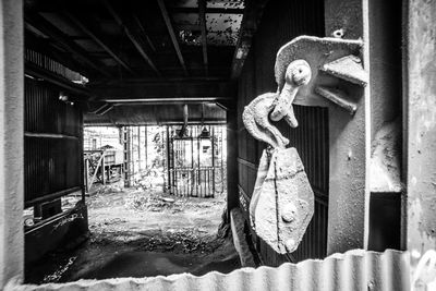View of an animal representation of old building