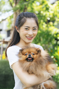 Portrait of smiling woman