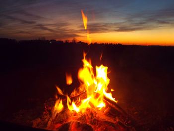 Bonfire at night