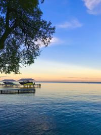 Lake simcoe at dusk