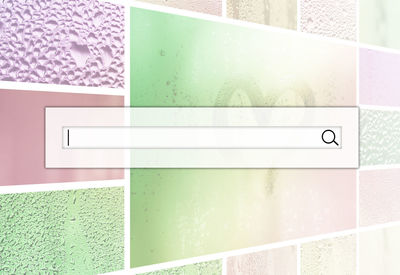 Digital composite image of multi colored wall