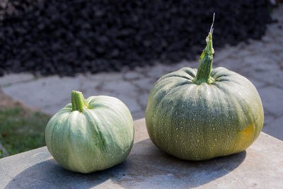 Close-up of fruits on table