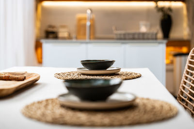 Close-up of cookies on table