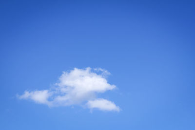 Low angle view of clouds in blue sky