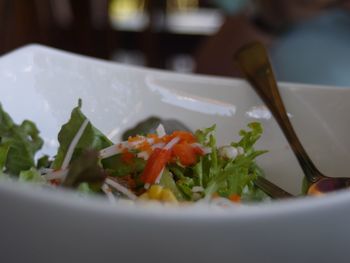 Close-up of served food